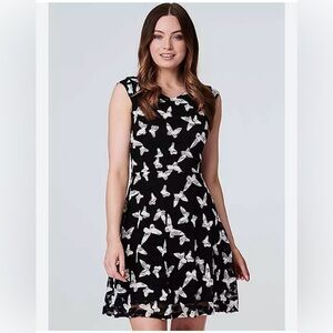 DRESS | black and white butterfly dress by Charlie  RSVP size large